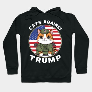 Cats against trump Hoodie